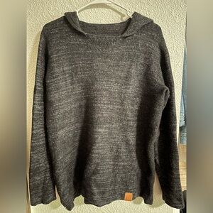 Charcoal V-Neck Sweater for Men